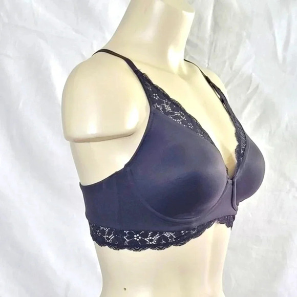 34C Maidenform DM1190 Pure Comfort Convertible Wire Free‎ Bralette Black NWT - Picture 2 of 4